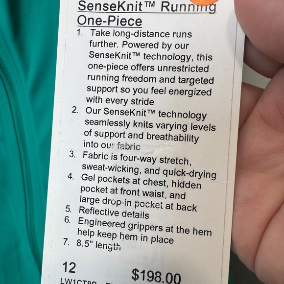 Lululemon SenseKnit Running One-Piece Green - Picture 12 of 15